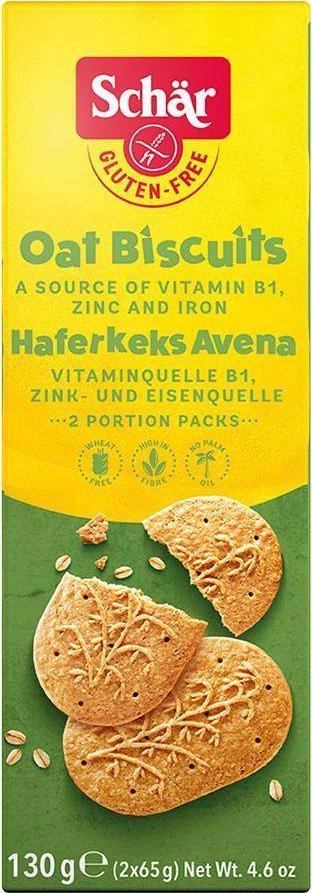 Schar Avena oatmeal cookies gluten-free 130