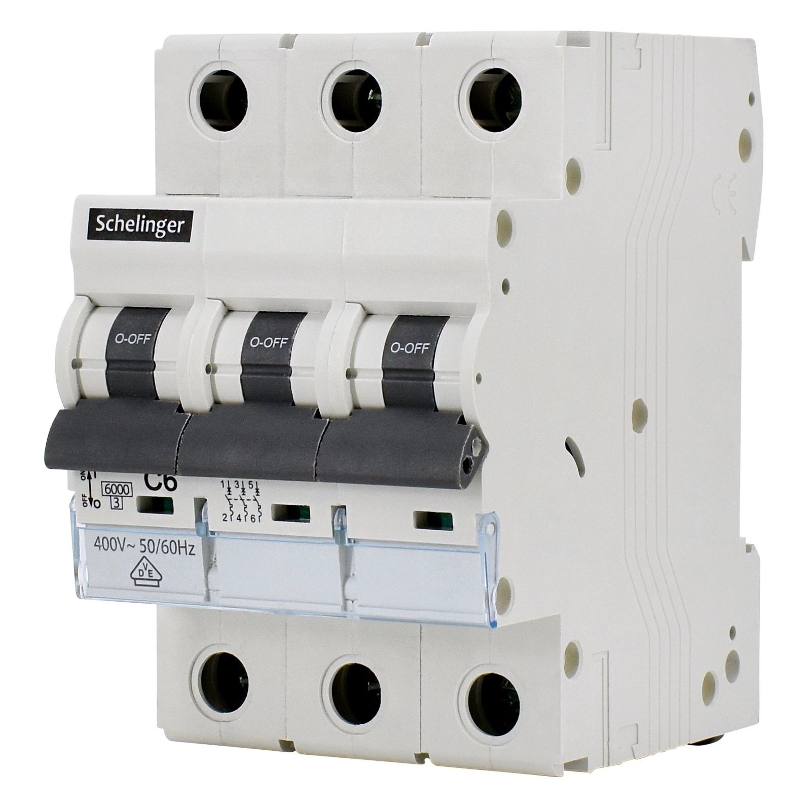 Circuit breaker 3P B 20A 6kA