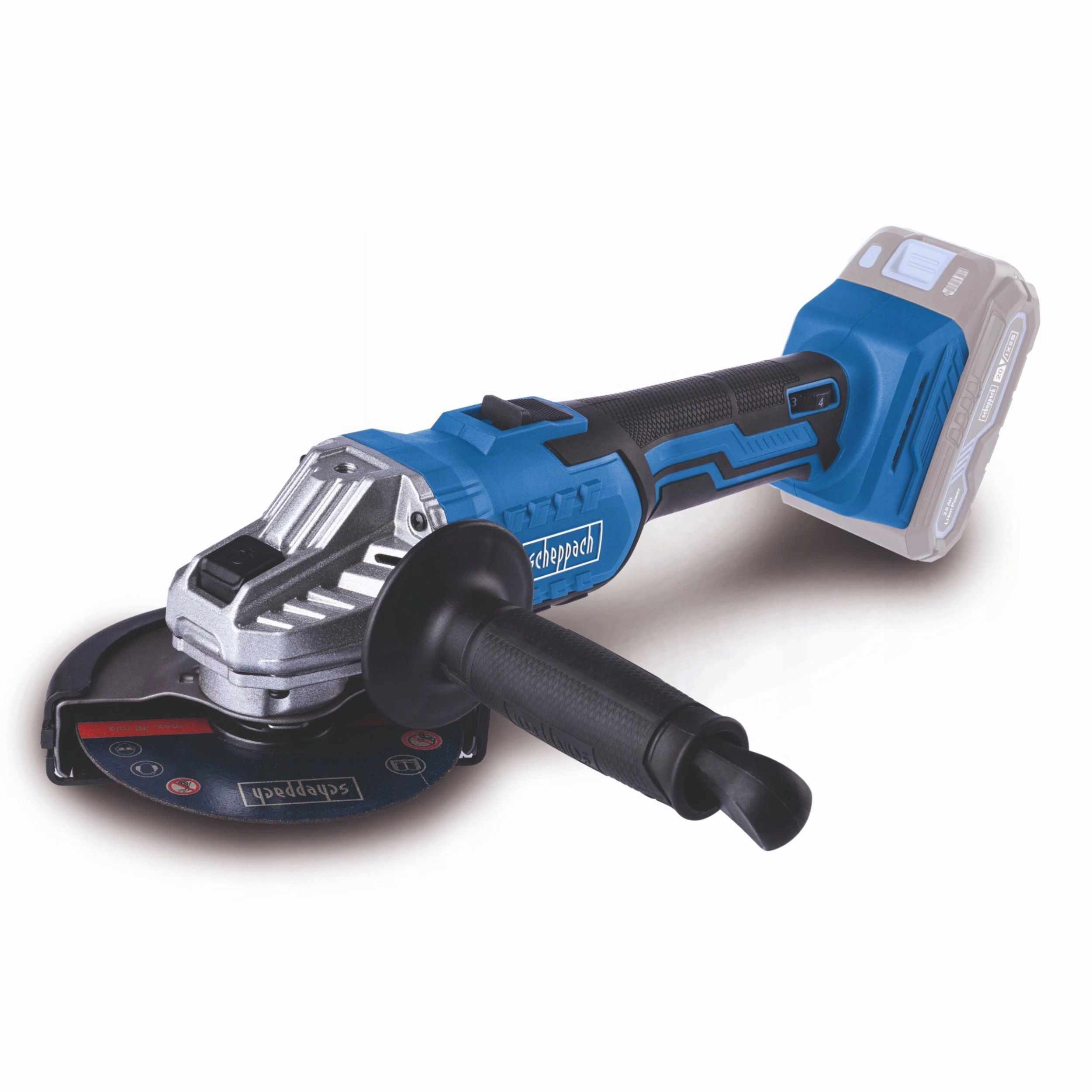 Accum. angle grinder C-AG125-X carcass Scheppach