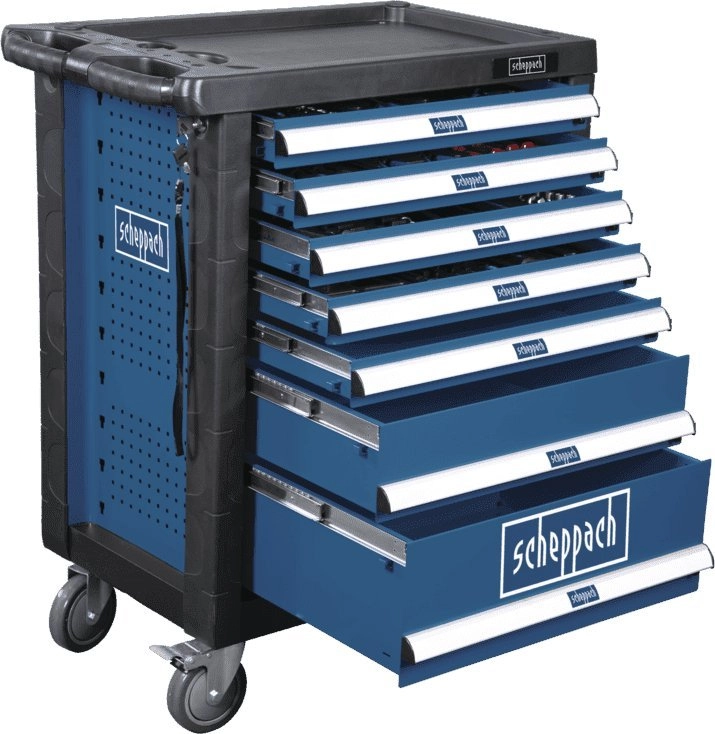 Scheppach tool trolley 7 drawers with