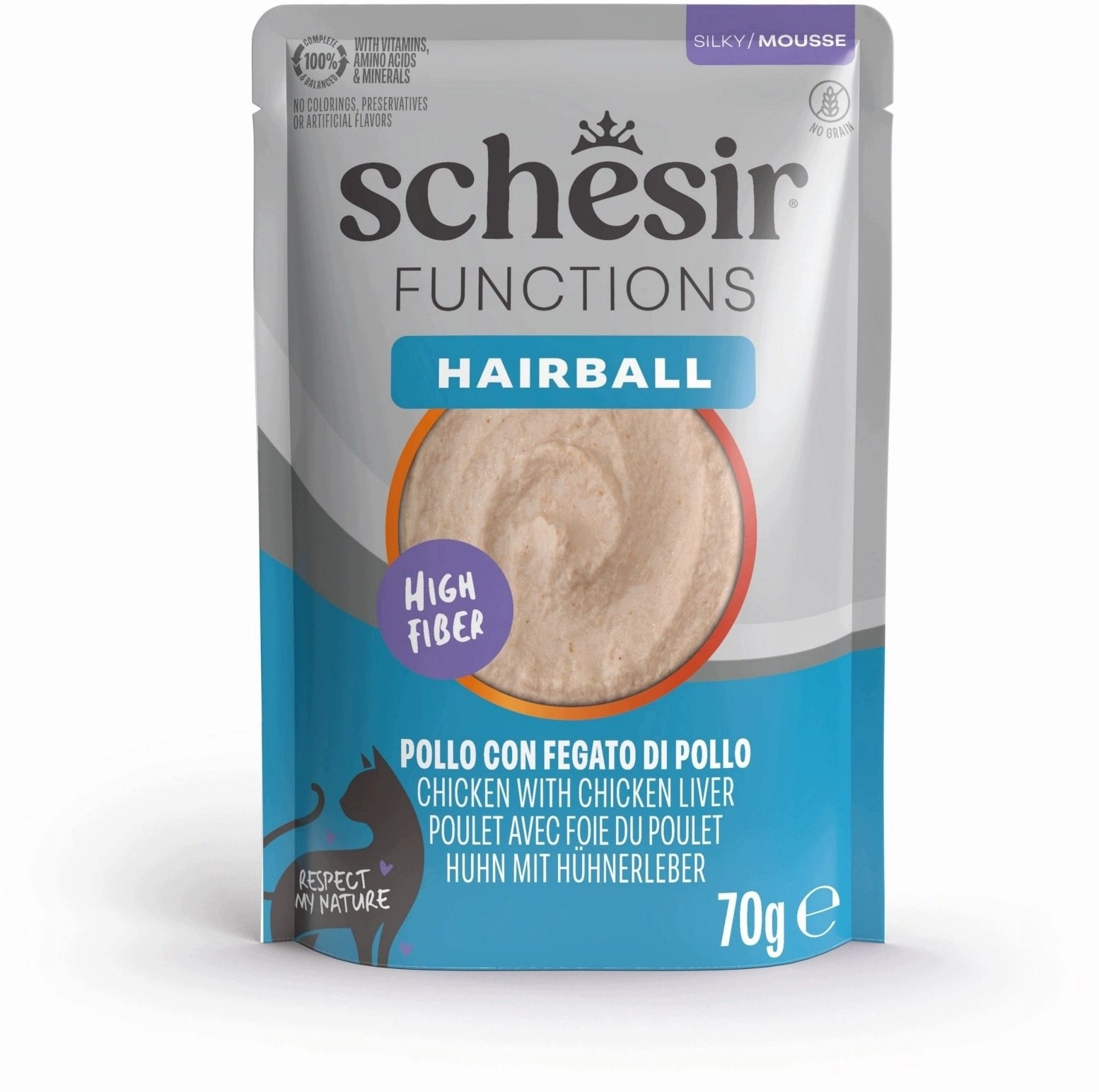 Schesir Functions Hairball  wet food  for