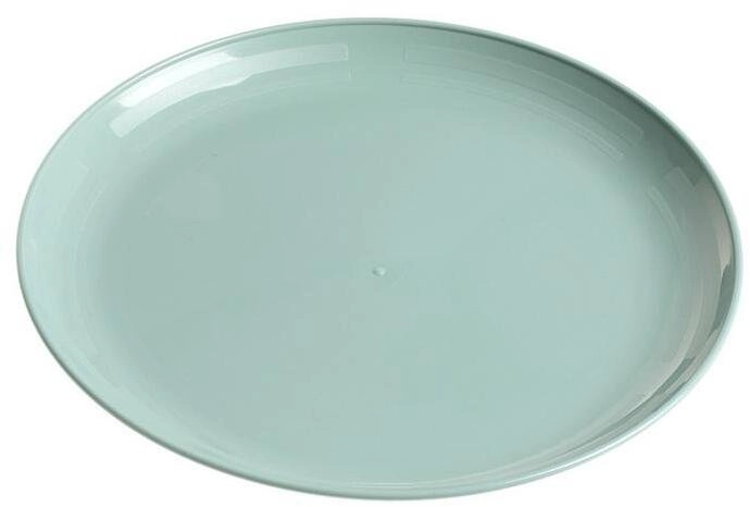 SHALLOW BIG PLASTIC PLATE. GREEN (