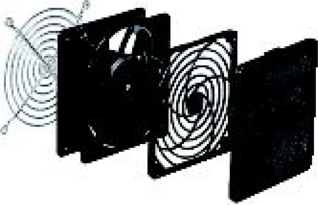 Schneider Electric Black outlet grille opening