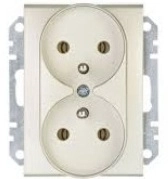 Schneider Electric Double socket with/output 16A