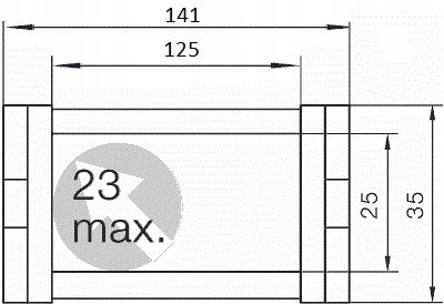 Cable guide 40/60 - 1m T0-HKP040060R5A