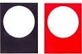 Schneider Electric Description plate 30x40mm black/red