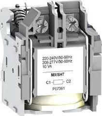 Schneider shunt release 24V DC delayed