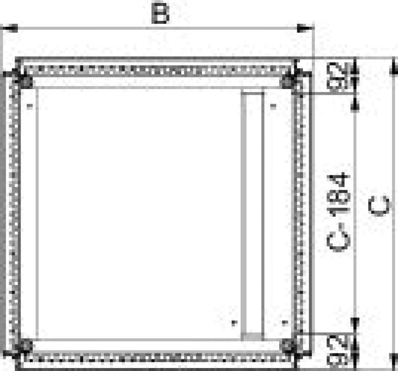 Schneider Cable entry 800x500mm for SF