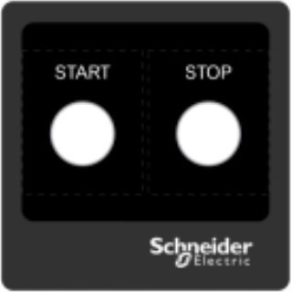 Schneider Harmony XB5 Legend plate 100
