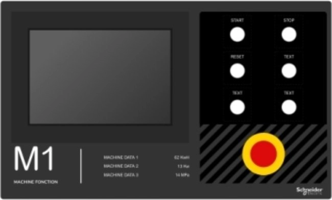 Schneider Harmony XB5 Legend plate 500