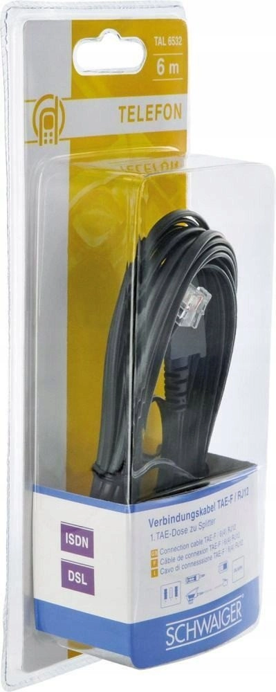Schwaiger Schwaiger DSL cable RJ12 6P2C