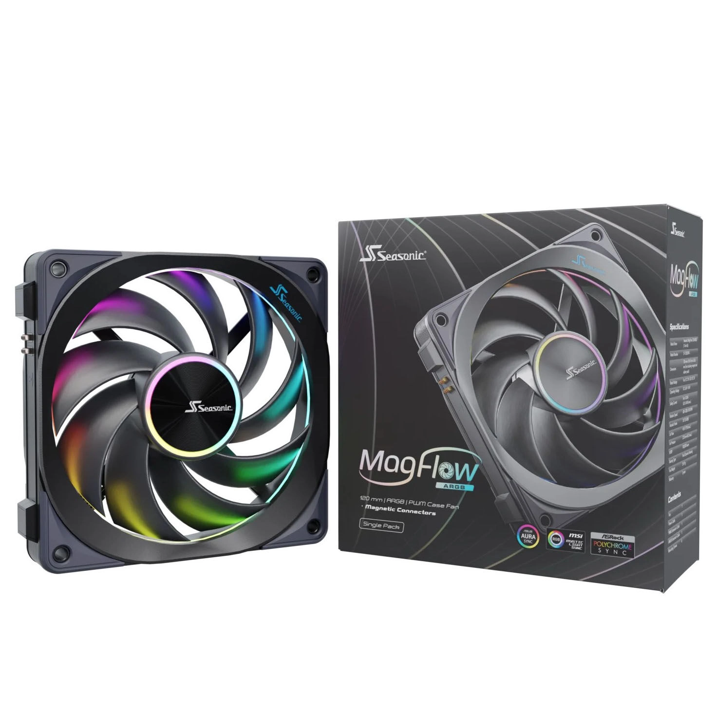 Seasonic Lüfter MagFlow 1225PWM ARGB 120*120*120