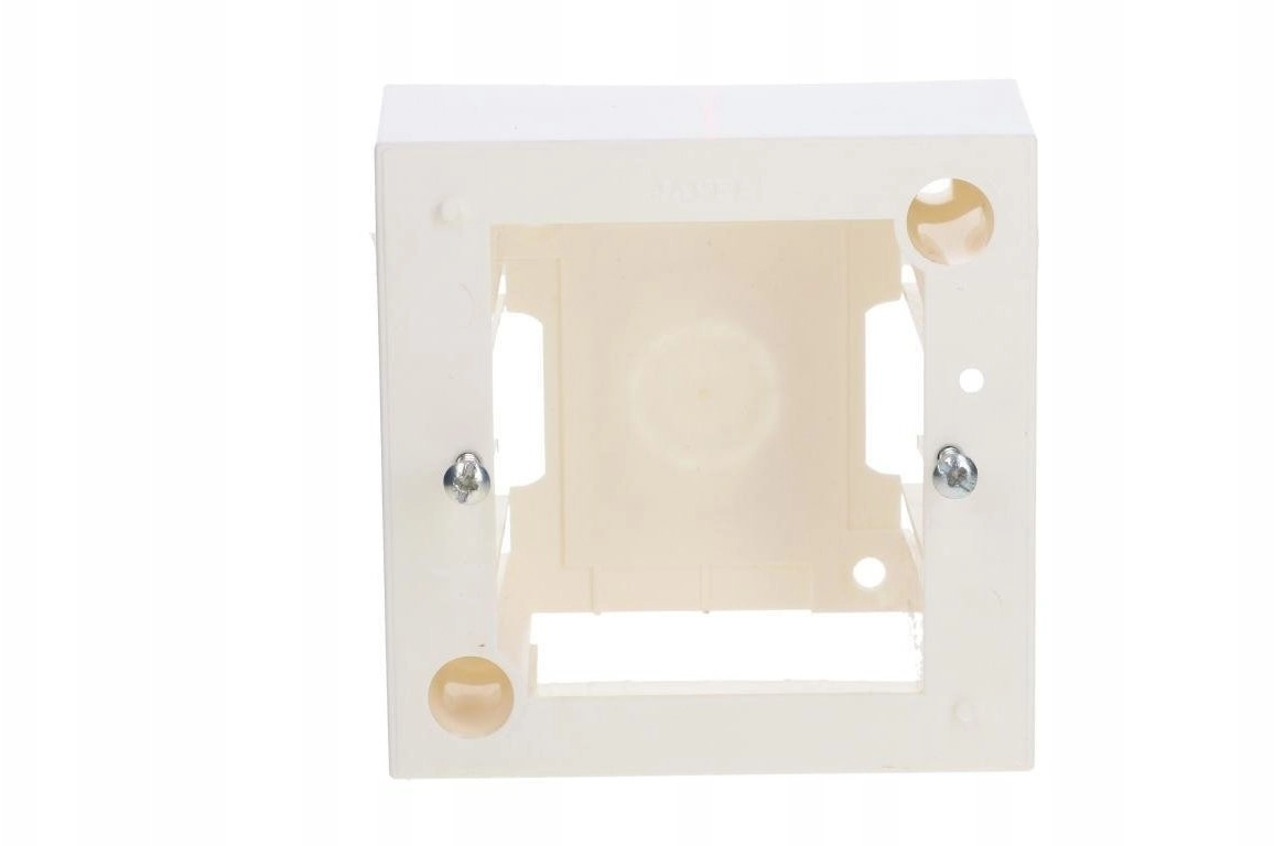 Single surface-mounted box /2 modules/ white