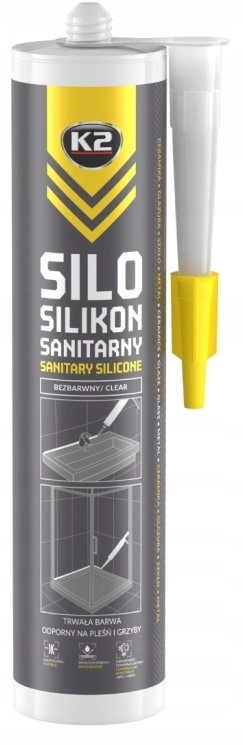 K2 SANITARY SILICONE 300ml CLEAR SILO