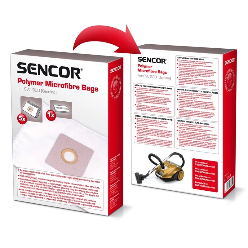 Sencor SVC 900 Dust bag Cylinder