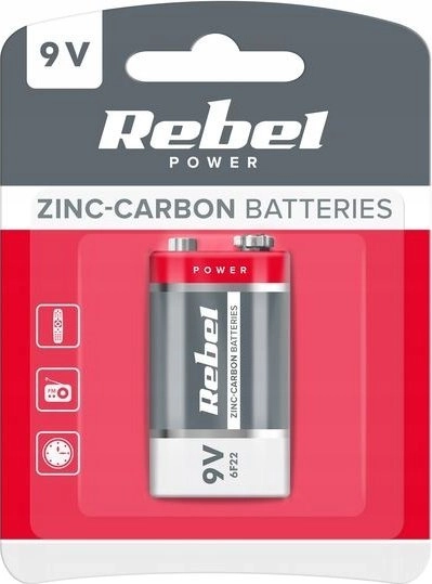 Sencor Zinc-carbon batteries REBEL 6F22 BLISTER