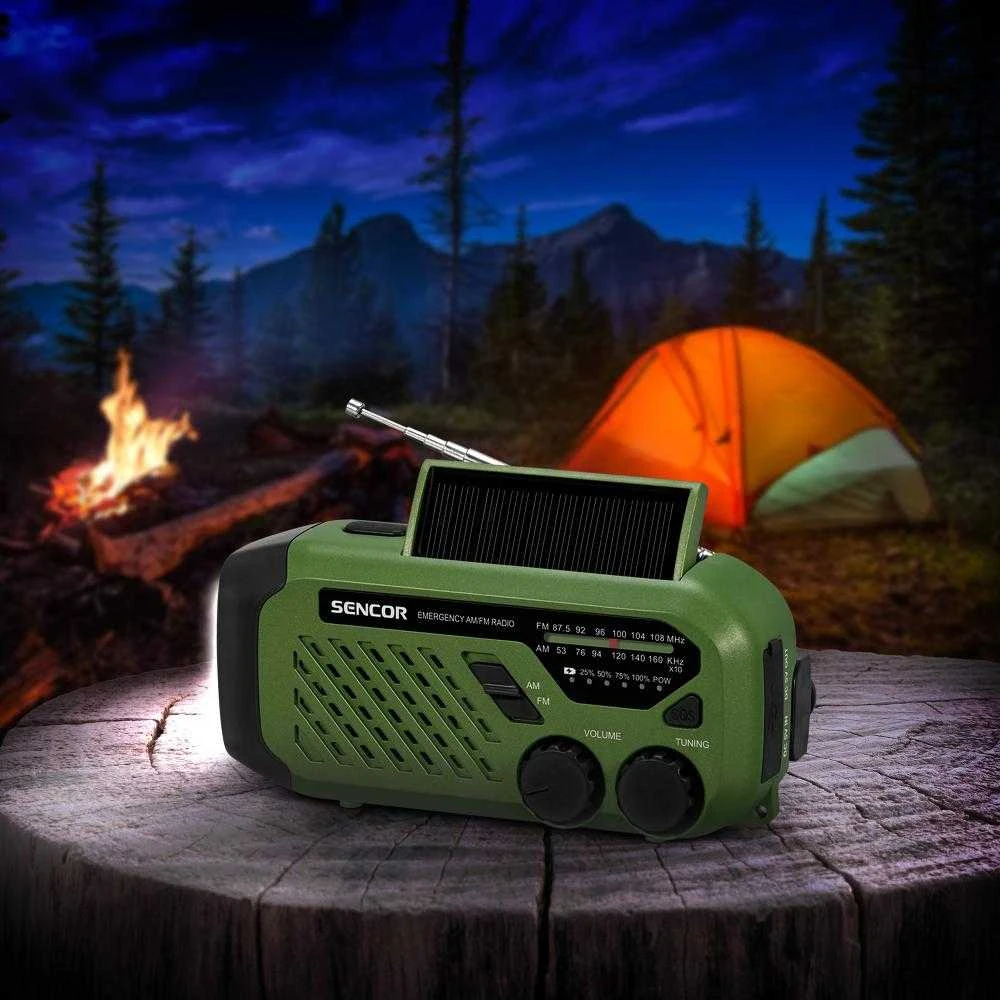 Sencor SRD 1000SCL GR Pārnēsājams radio-lukturis