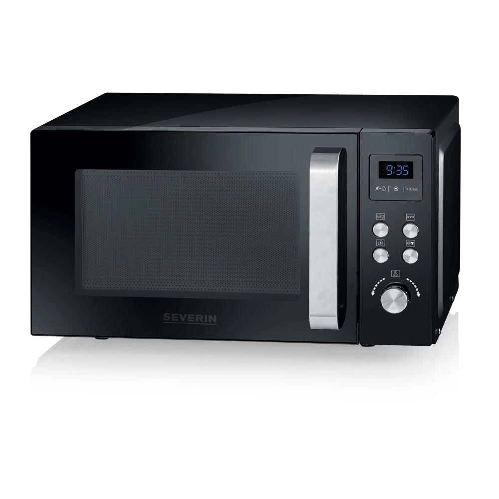Severin MW 7752 microwave Black Stainless