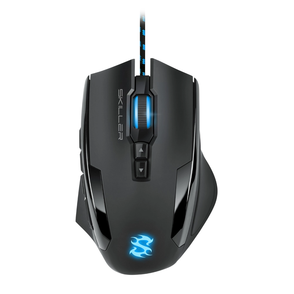 Sharkoon Skiller SGM1 spēļu pele, labās puses USB A tipa optiskā 10800 DPI