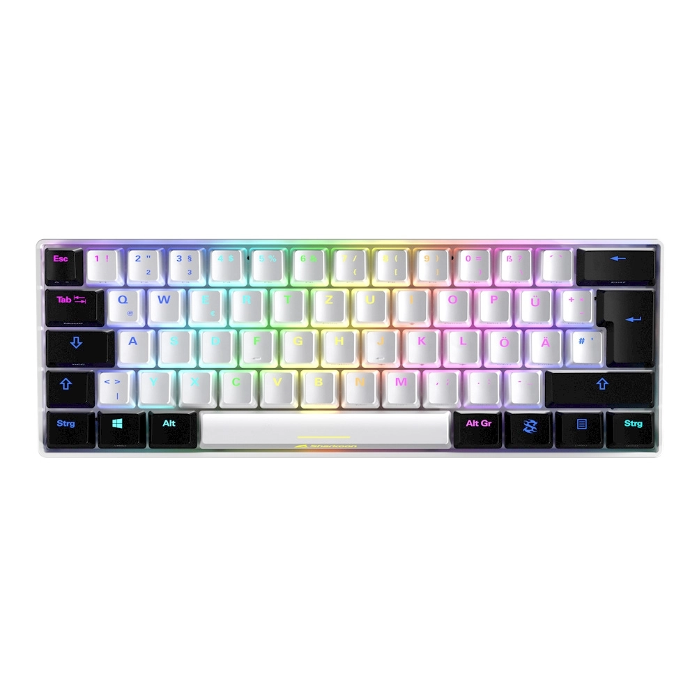 Sharkoon SGK50 S4 tastatūra Gaming USB QWERTZ German White