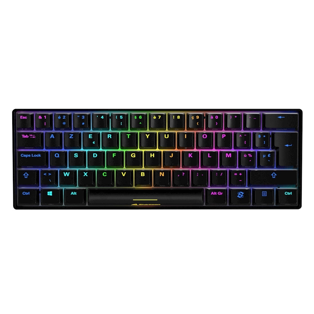 Sharkoon SGK50 S4 tastatūra Speļu USB AZERTY Franču Melns