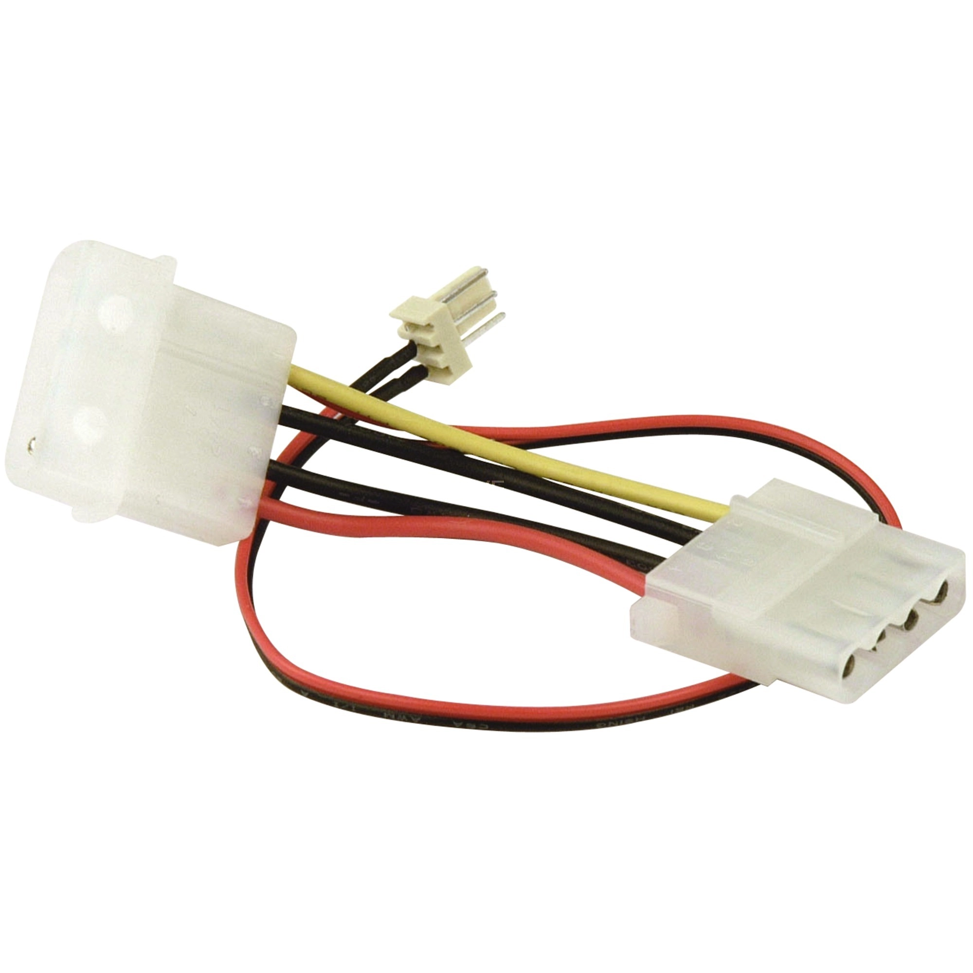 Sharkoon adapter 3-pin - 4-pin (black/red