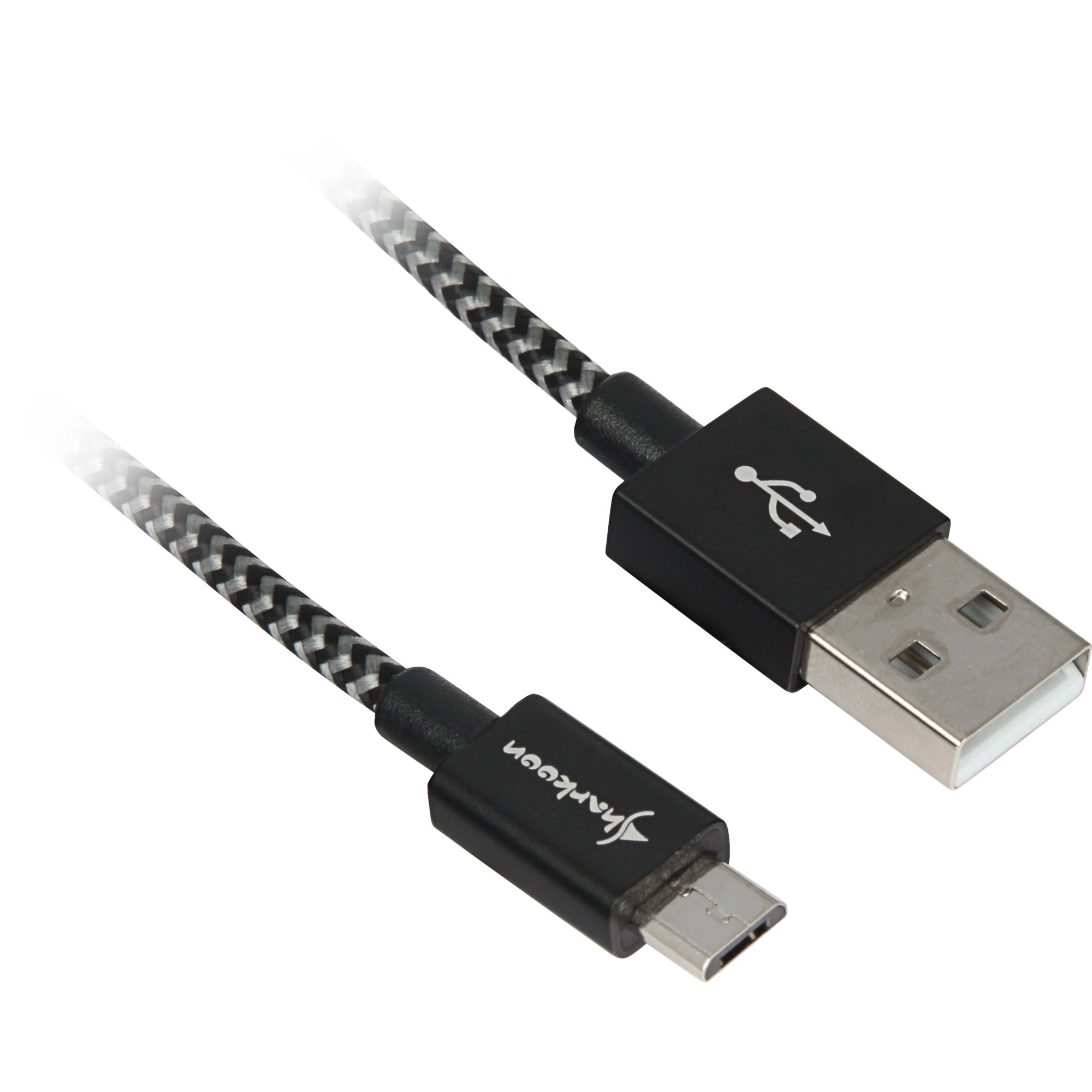 Cable USB 2.0 A-B black/grey