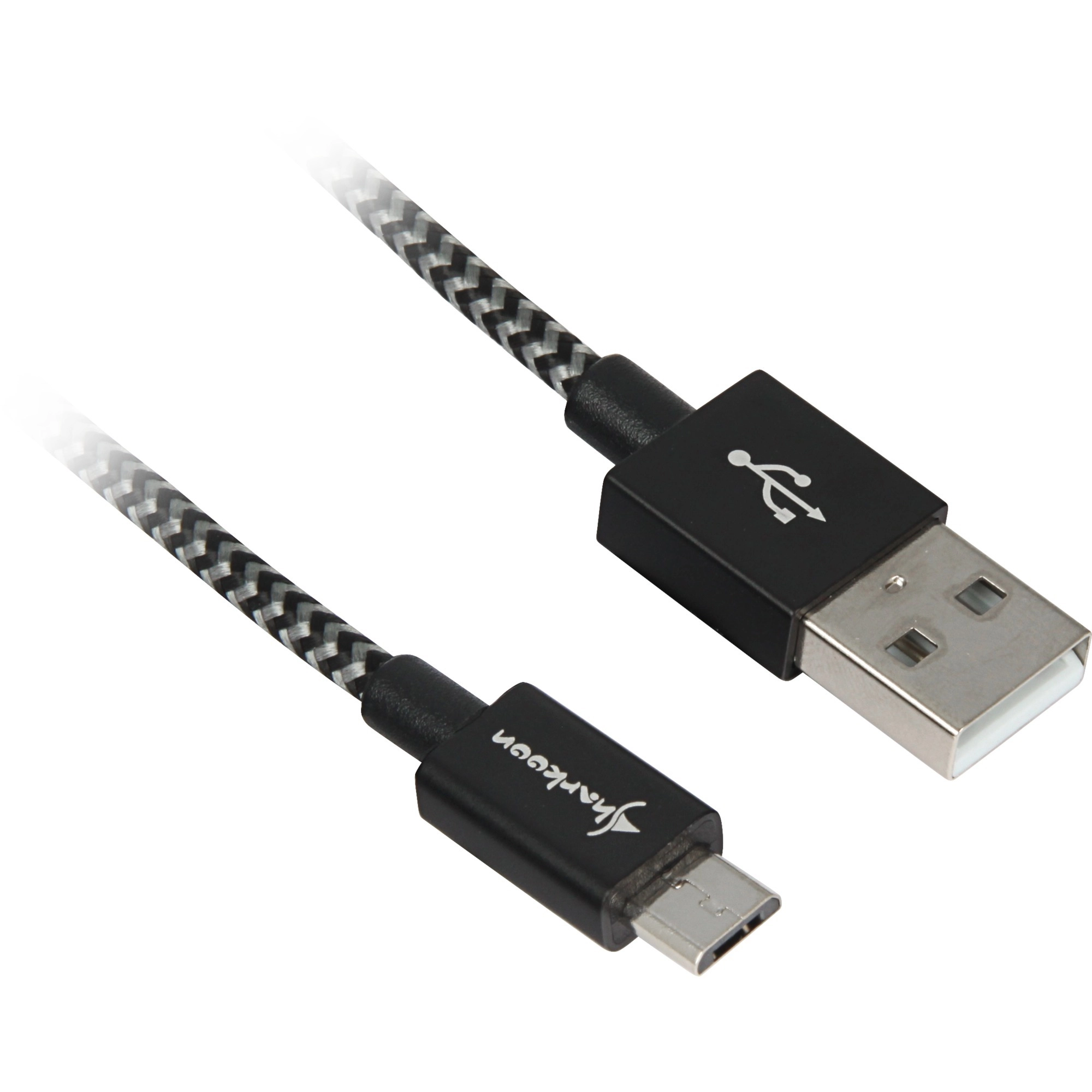Cable USB 2.0 A-B black/grey
