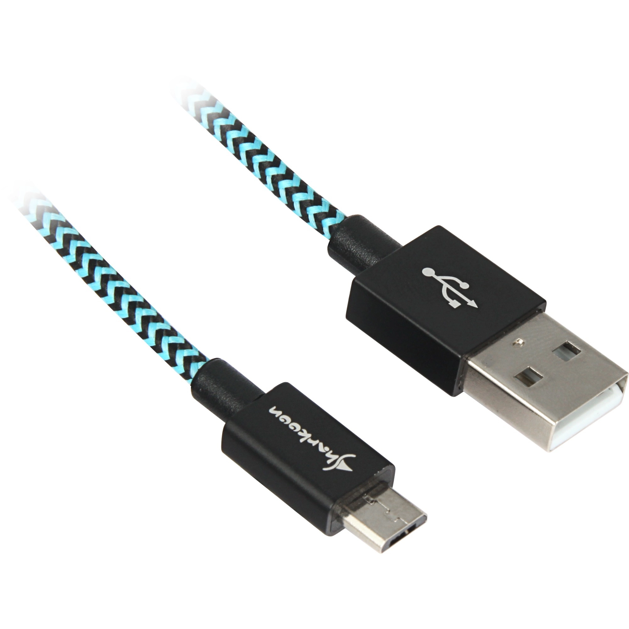 Cable USB 2.0 A-B black/blue