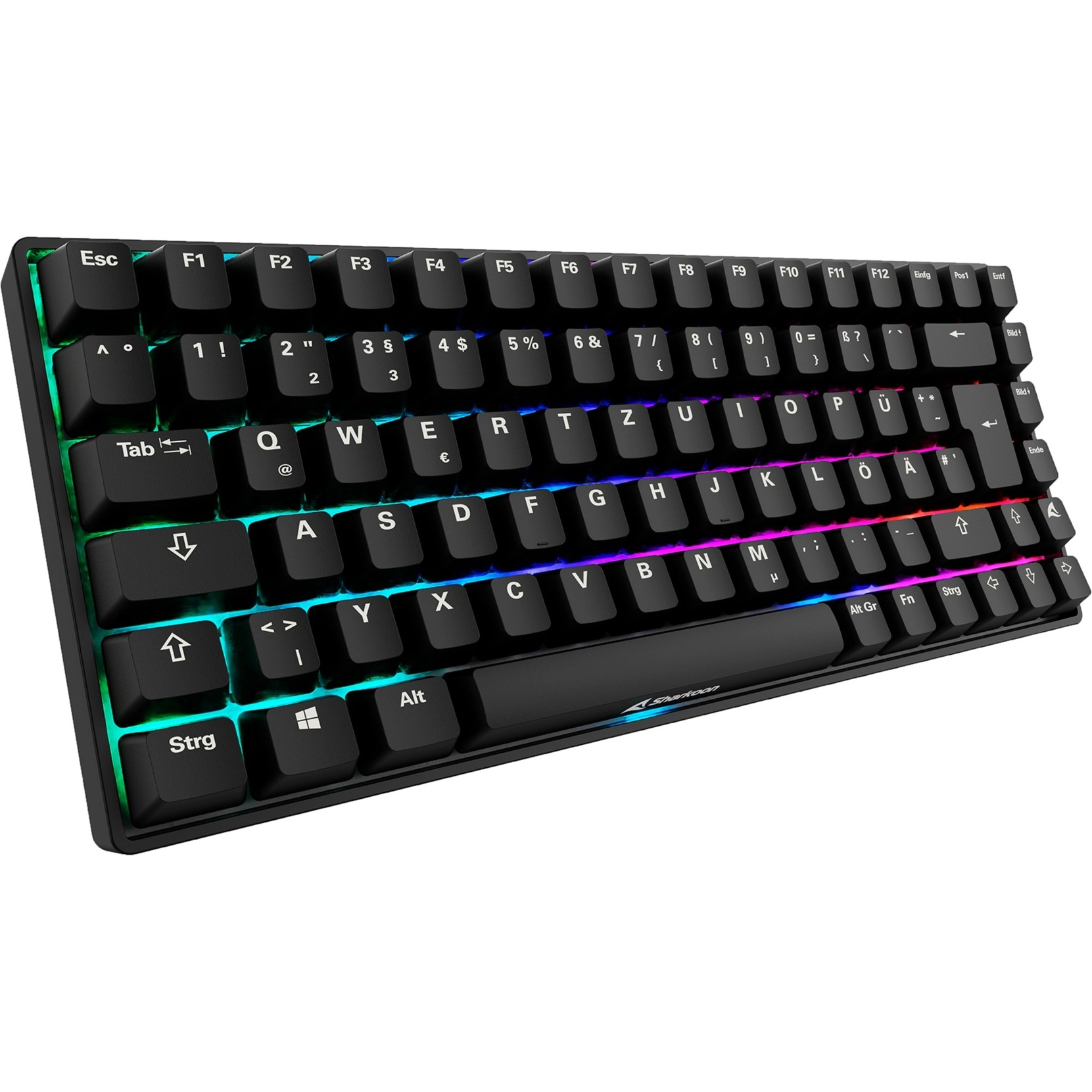 Sharkoon SKILLER SGK50 S3 PBT (schwarz. DE-Layout. Gateron G Pro 3.0 Yellow)