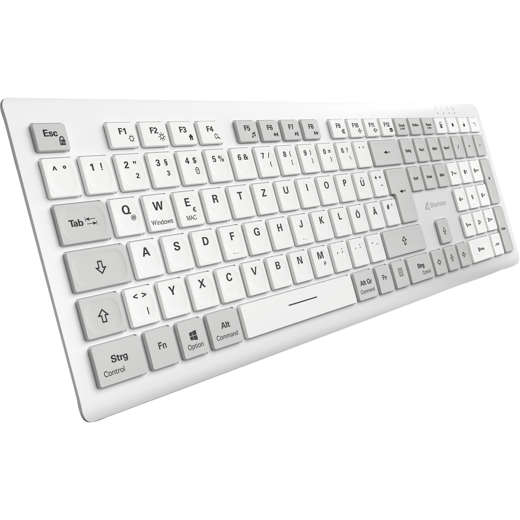 Sharkoon OfficePal K30W (white  DE layout