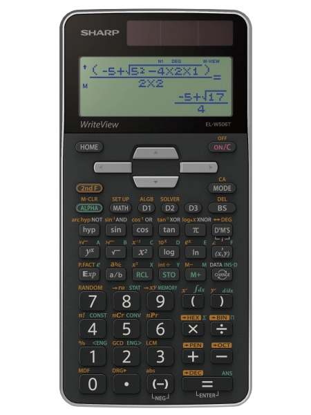 Sharp EL-W506T calculator Pocket Display Black