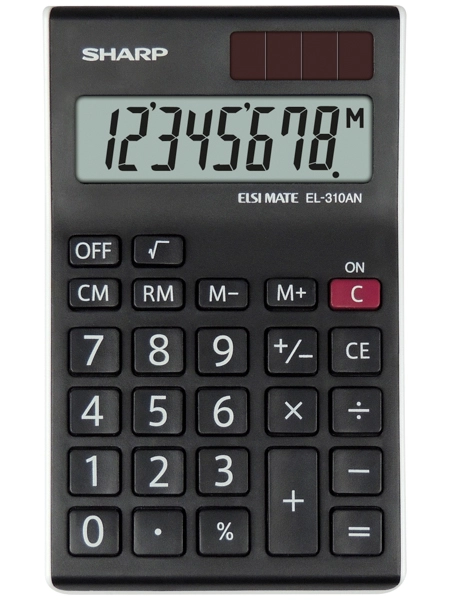 Sharp EL-310AN calculator Desktop Display Black