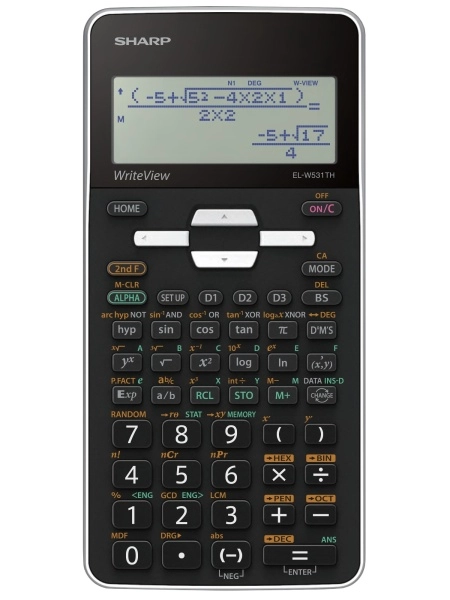 Sharp EL-W531TH calculator Pocket Display Black