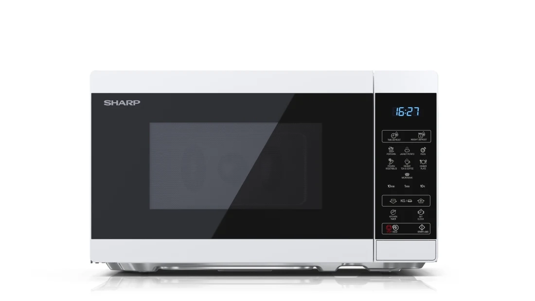 Sharp YC-MS02E-W microwave Black White Solo