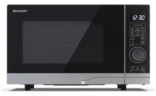 Sharp YC-PG204AE-S mikroviļņu krāsns Sudrabs Kombinētā mikroviļņu krāsns Novietojams uz galda 20 L 700 W