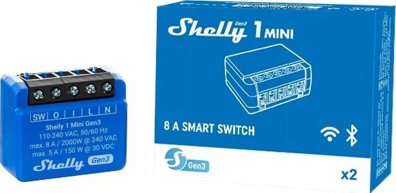 Shelly 1 Mini Gen3 Controller  WiFi/Bluetooth