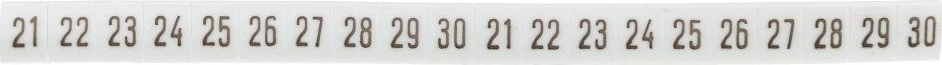 Shumee Oznacznik DK 2/Z5 /21-30/ biały