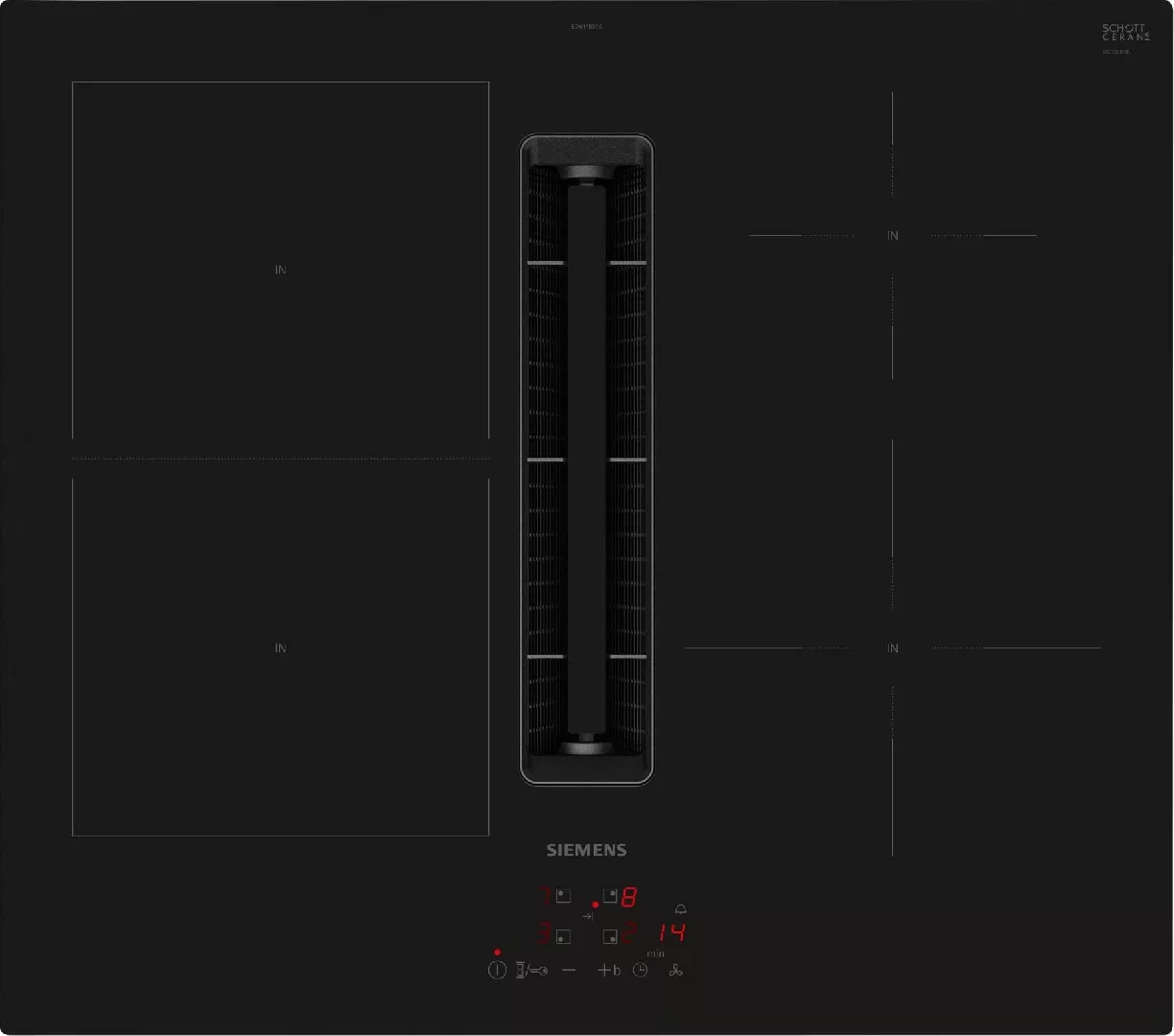 Siemens iQ300 ED611BS16E hob Black Built-in