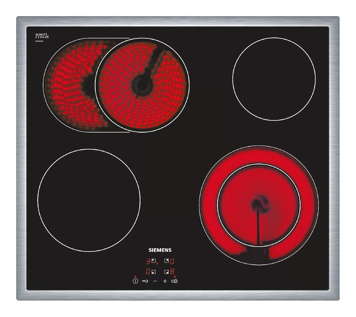 Siemens ET645HN17E hob Black Built-in Ceramic