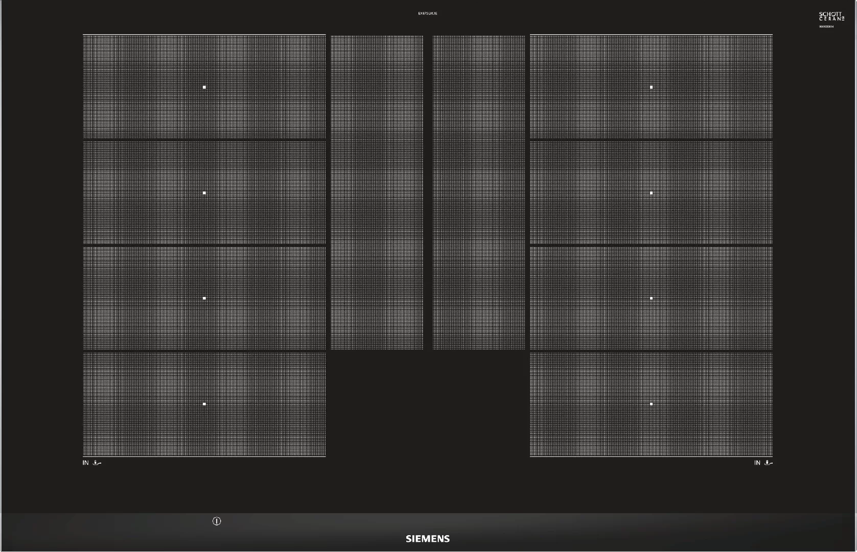 Siemens EX875LYC1E hob Black Built-in Zone