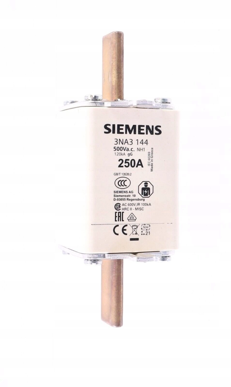 Fuse link NH 250A 500V class