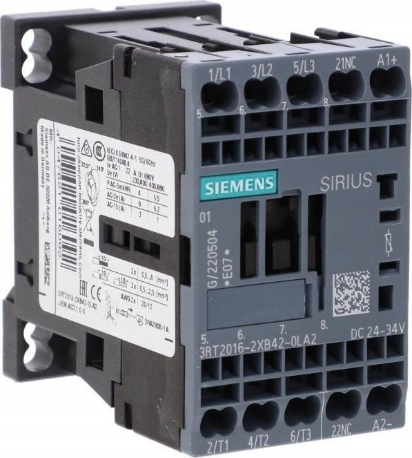 Siemens Railway contactor S00 AC-3 4kW