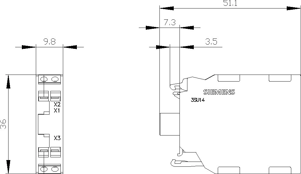 Siemens LED block holder 3 colors