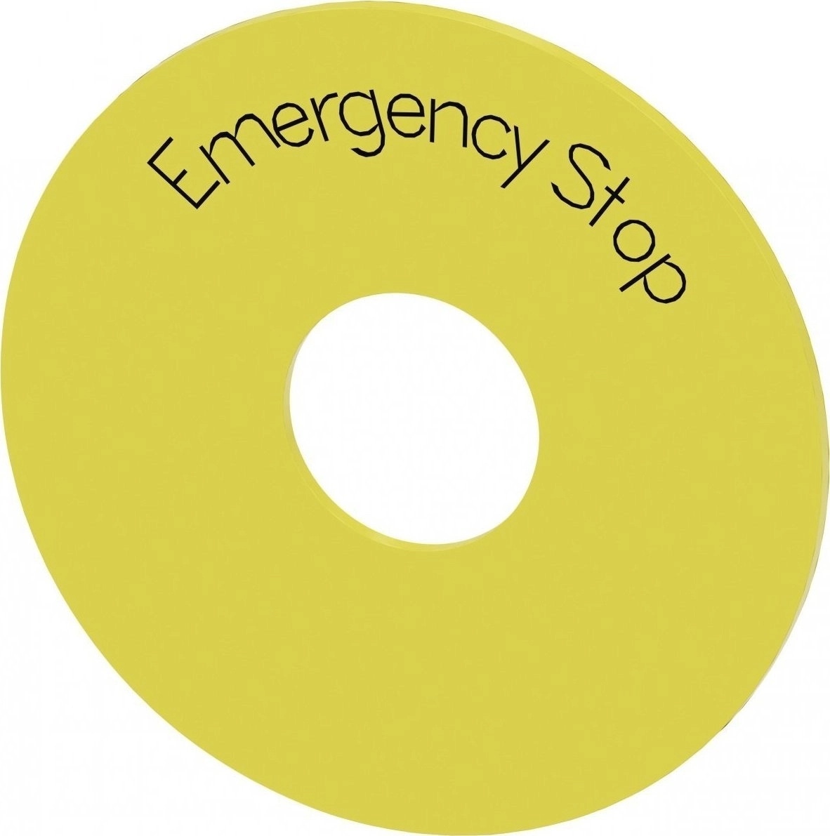 Siemens Yellow washer label with the