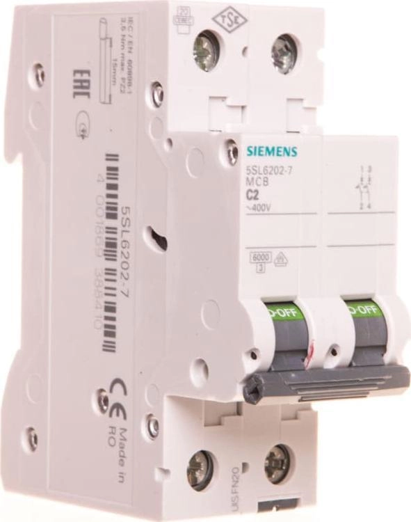 Siemens Circuit breaker 2P C 2A