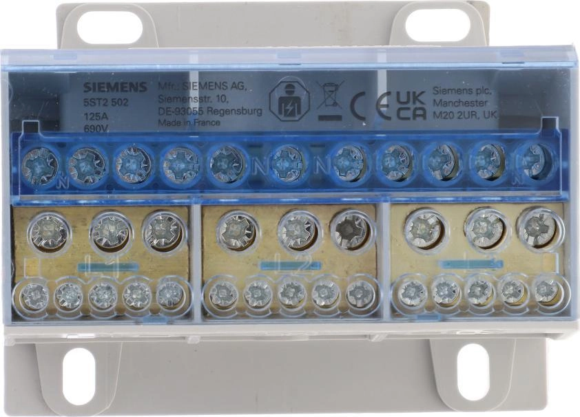 Siemens Distribution block 125A 3P 690V