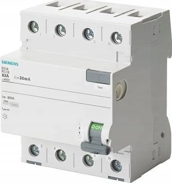 Siemens SENTRON residual current circuit breaker