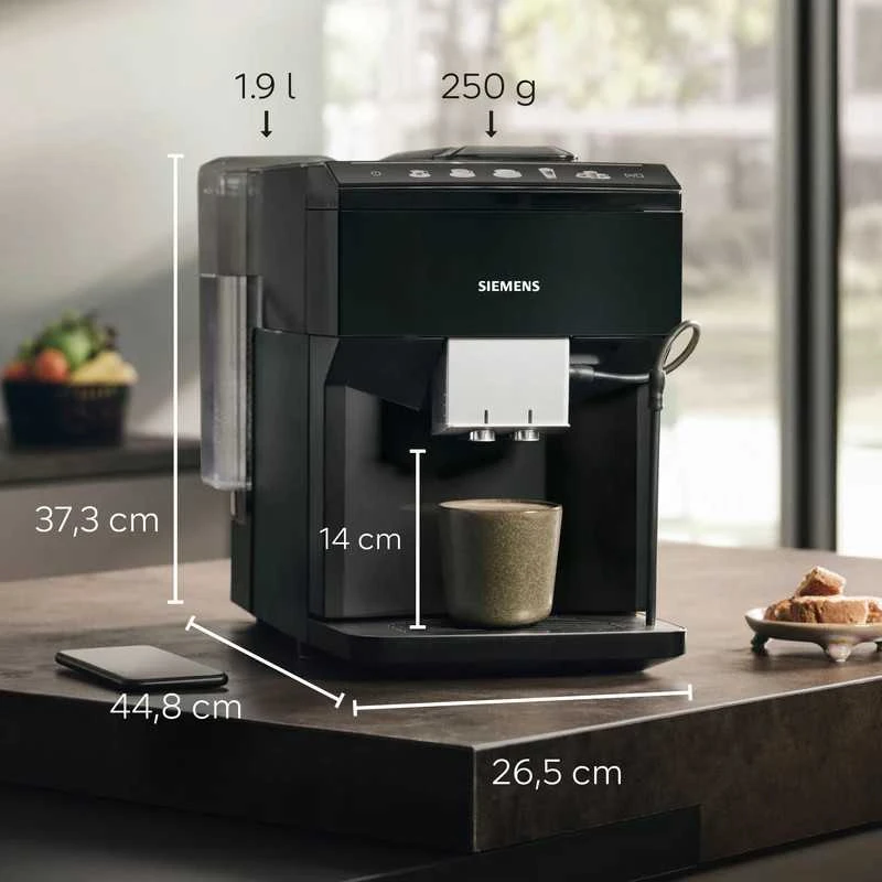Siemens EQ500 TP513R09 automātiskais espresso automāts Melns