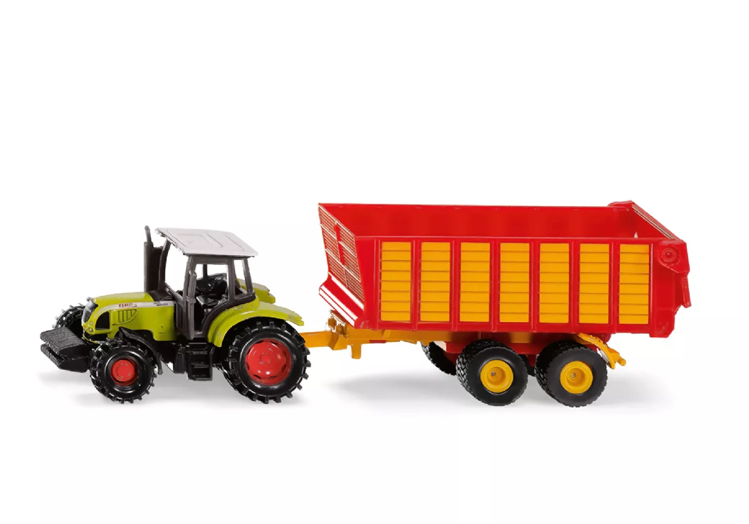 Siku Claas tractor with silage trailer